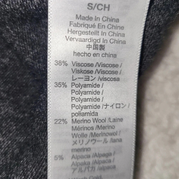 Madewell Colorblock Gray Tan Lilac Merino Alpaca Wool Blend Size Small - Picture 5 of 5